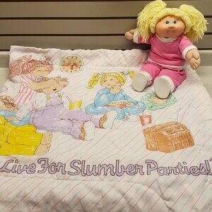 ❤ sweet 1983 vintage Cabbage Patch "slumber party" child's sleeping bag